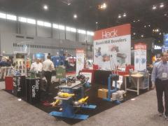 CEVISA bevelers with HECK industries, FABTECH 2017 trade show