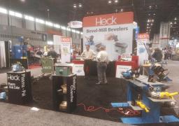 CEVISA beveling machines with HECK industries, FABTECH 2017 trade show